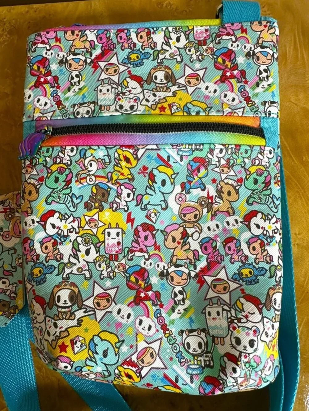 Tokidoki Character Collage Coated Canvas Crossbody Bag & Snap Wallet Set Kawaii